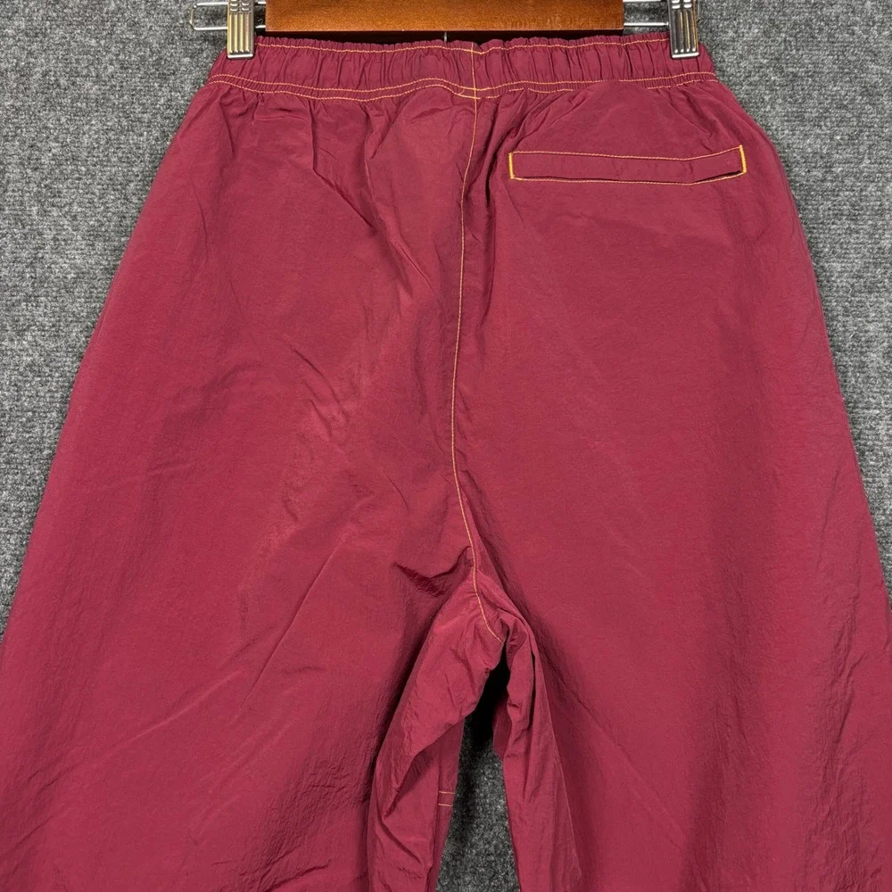 Jordan Jumpman Nylon Pants Mens Small Burgundy Drawstring Adjustable DV1613-680